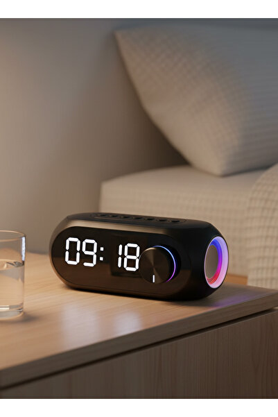 Generic Wireless LED Mirror Screen Speaker – Stereo Alarm Clock & Hands-Free ...