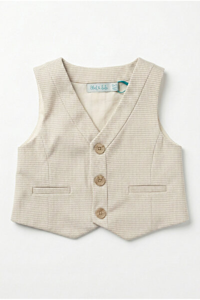 Abel & Lula Mayoral Abel&Lula Baby Boy Vest Cream