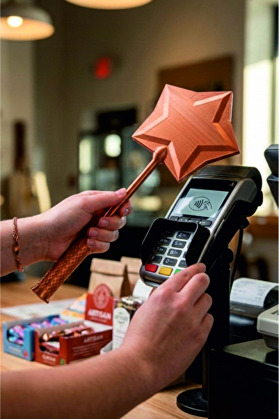 Mutlu Tasarım Sceptru în formă de stea Trending Humorous Credit portcard Cado...