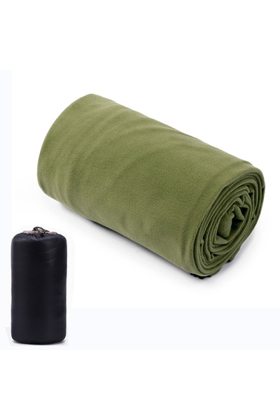 Choice10 كيس نوم من الصوف الأخضر العسكري محمول وخفيف الوزن للغاية للسفر للبال...