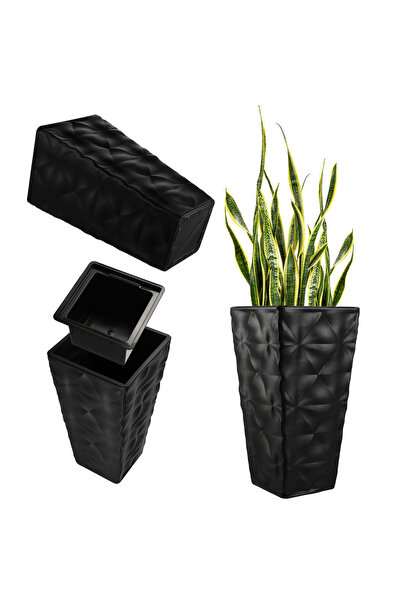 KADAX Ghiveci de grădină cu inserție pentru flori, mare, înalt, pentru terasă...