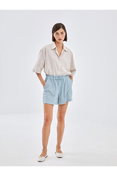 LC Waikiki Γυναικείο ίσιο σορτς - Ελαστική μέση