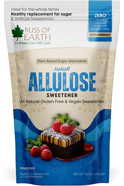 bliss of earth مُحلي الألولوز 454 غرام، مُحلي كيتو خالي من السعرات الحرارية، ...
