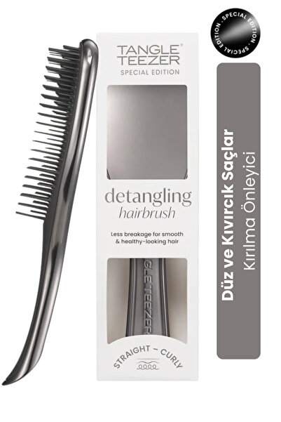 Tangle Teezer Ultimate Detangler Chrome Midnight Silver Gümüş Düz ve Kıvırcık...