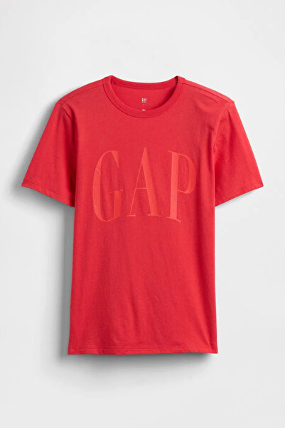GAP Boy's Red T-Shirt with Logo Detail