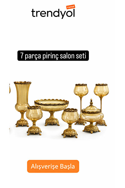 DoraHomeDekor 7 Parça Dekoratif Salon Set