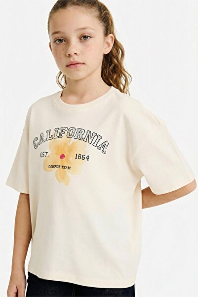 DeFacto Oversized Floral T-Shirt for Girls G1766A826Sm