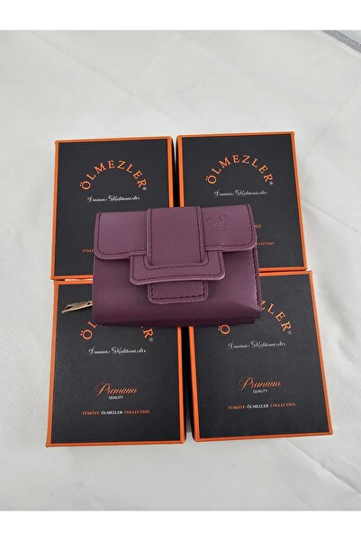 Ölmezler Kadın Cüzdanı Büyük Boy Fermuarlı Kartlıklı Günlük Kullanım Şık, Der...