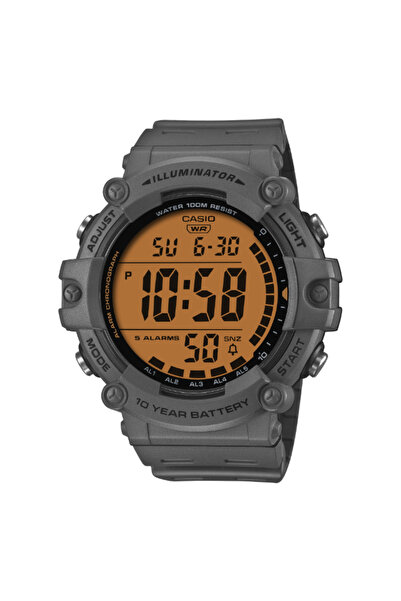 Casio Men's Digital Orange Dial Watch - AE-1700H-1A2VDF