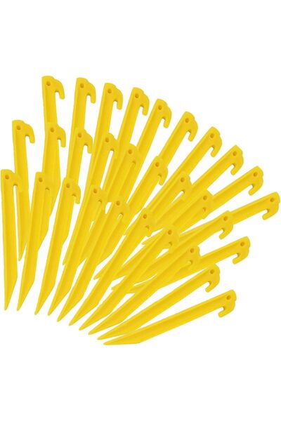Arabest 10 Pcs 14.5 cm Plastic Tent Stakes, for Outdoor Beach Camping Courtya...