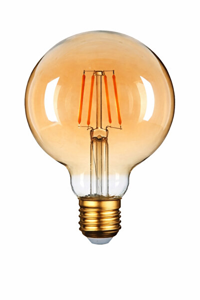 ga gözde aydınlatma Filament Rustik Ampul G125 8W E27 Duy 2700K Gün Işığı 800...