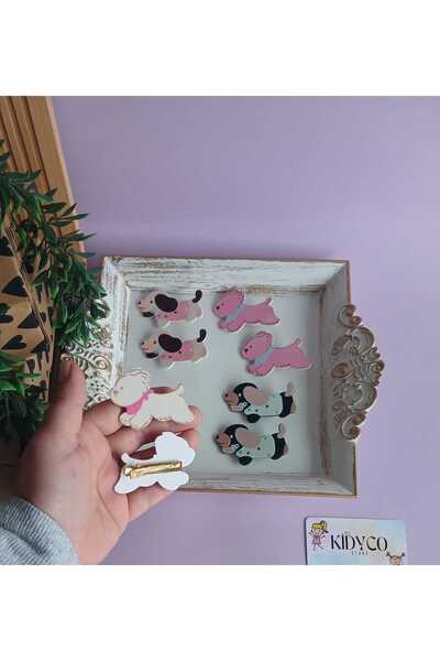 Kidyco.Store مجسم كلب لطيف أكريليك مشبك (زوج واحد)