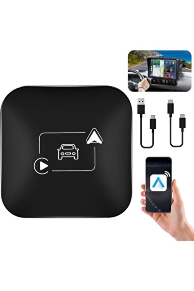 Generic for Car Adapter, 2 in 1 for CarPlay Wired To Wireless Car Adapter