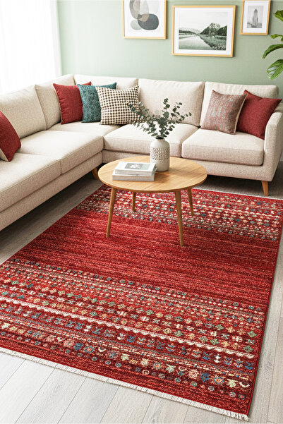 MELARİS HALI Afgan Otantik Desenli Dokuma Halı Salon Oturma Odası Halısı Klas...