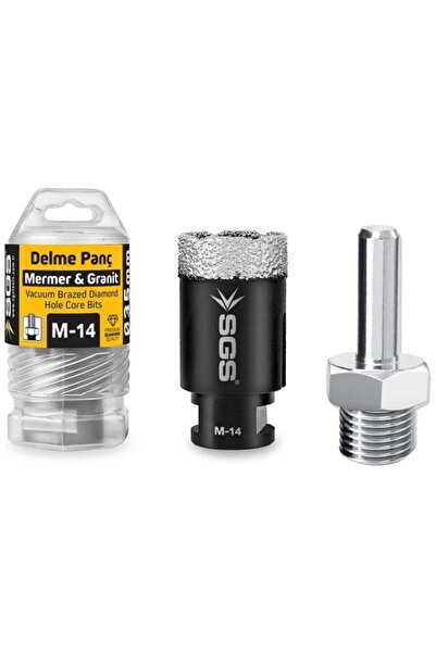 SGS Mermer ve Granit Delik Açma Pançı 14MM Ile 65 mm Arası Seçenekli Ürün - 2...