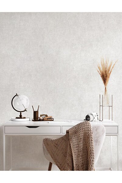 Adawall MUSE Koleksiyonu 25105-1 Beyaz,Dokulu Duvar Kağıdı 1.06x15.6m, 16.5m²