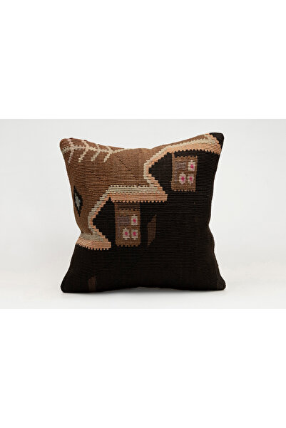 Kilim Whole Sale غطاء وسادة عتيق مصنوع يدويًا من الكليم والصوف مقاس 40x40 سم