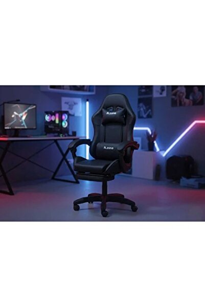 N.zone Comfortable gaming and office chair with adjustable reclining position...