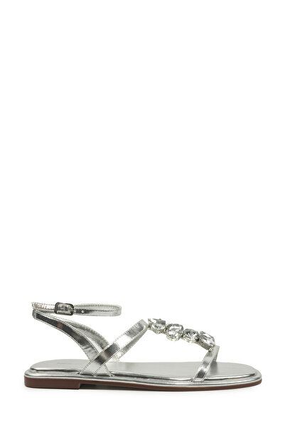 Nine West OPHELI 6FX Ασημένιο Γυναικείο Επίπεδο Σανδάλια