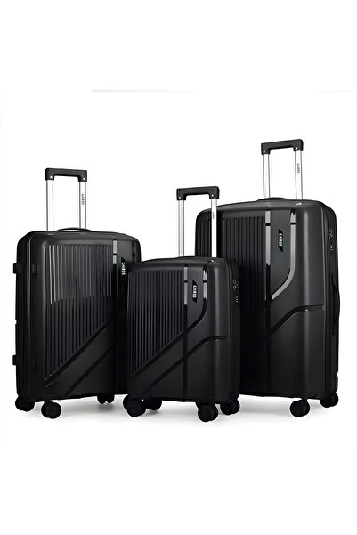 Kairos Luggage Set 3-Piece Polypropylene (20″/24″/28″) Carry-On & Checked Sui...