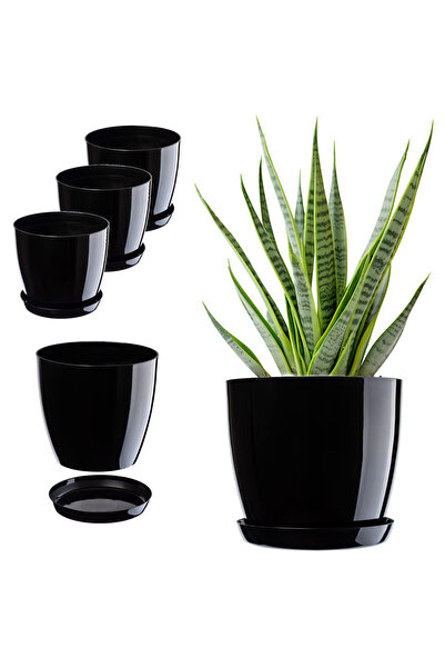 KADAX Ghiveci de flori, Jardinieră, Capac, 20 cm, Suport pentru flori, Plasti...