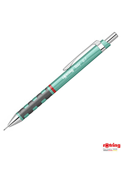 Rotring Creion mecanic Tikky cu 3 puncte laterale, verde, 0,7 mm, premium, cu...