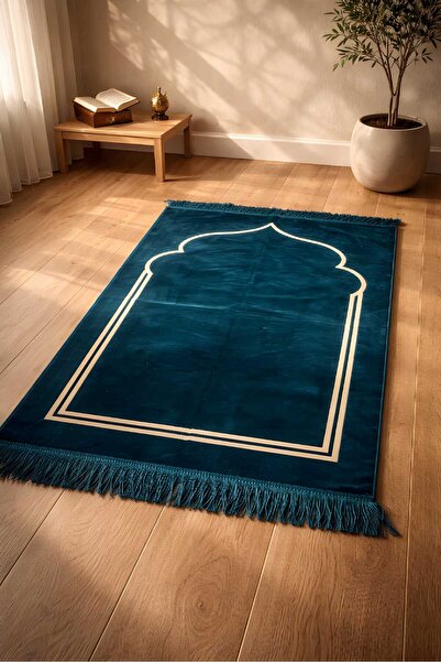 PIRISA Sade Az cu model catifea Covoraș de rugăciune cu model țesut Dodya, ca...