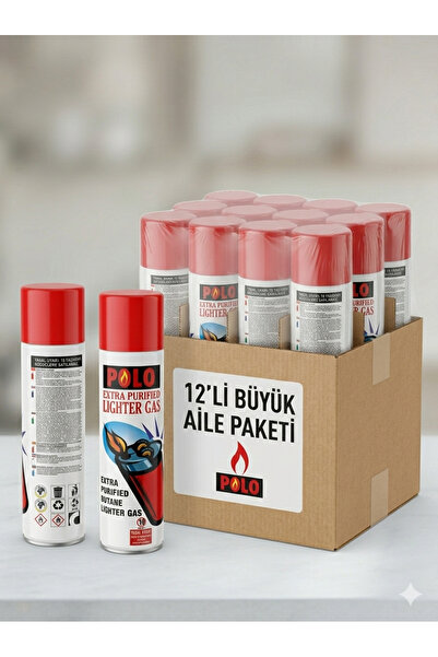 Polo Ultra Saf Çakmak Gazı - 12'li Ekonomik Aile Paketi