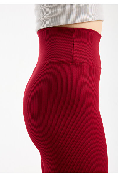 Clothes Fast سروال نسائي صيفي عالي الخصر قماش مجدّل Ribana Leggings يبرز انحن...