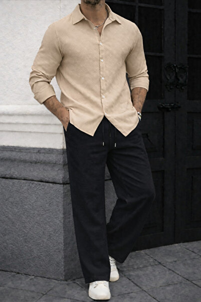 MODARİCH Unisex Women'S/Men's Wrinkled Fabric Special Design Top and Bottom J...