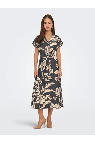 JDY Jdytroya Life S/S Γυναικείο Μίντι Φόρεμα 15347216