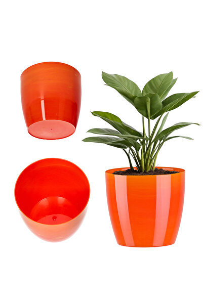 KADAX Flowerpot Cover 16cm Flowerpot Orange Marble Living Room Flower Stand