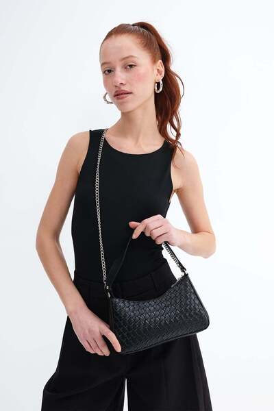 Addax Textured Chain Strap Lı Bag Ç1068