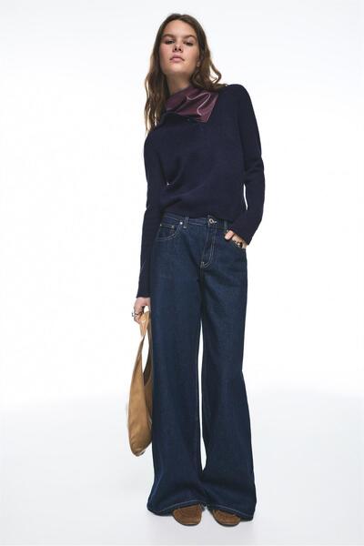 Pull & Bear Geniş paça jean