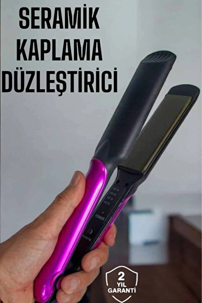shopwave Seramik Kaplama Isı Ayarlı Yıpranma Karşıtı Saç Düzleştirici