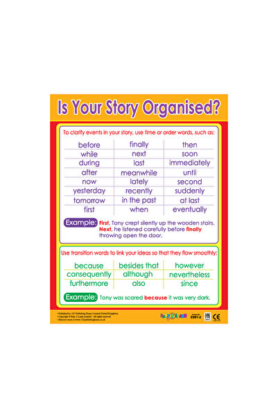123Publishing House Is Your Story Organised? - Wall Chart in English