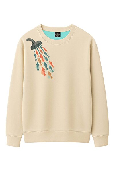 Espina Premium Unisex Regular Balık Printed Sweatshirt
