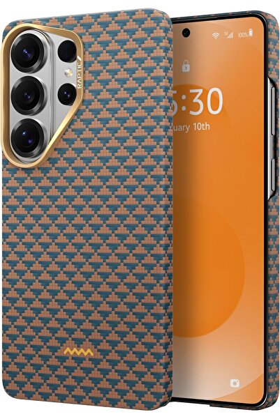 Raptic غطاء أراميد فائق النحافة لهاتف سامسونج جالاكسي إس 26 [MagSafe] مصنوع م...