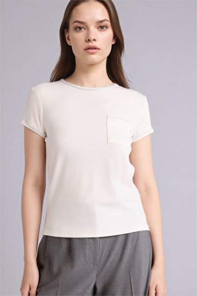 DeFacto Slim Fit Crew Neck Ribbed Short Sleeve T-Shirt G9548Ax26Sp