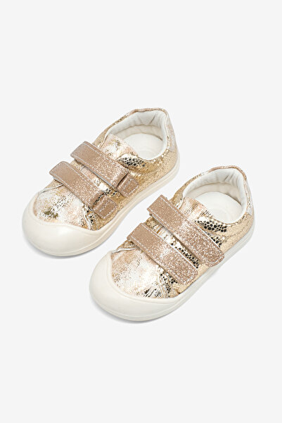 Tonny Black Κοριτσίστικα χρυσά πάνινα παπούτσια First Step Stoney Comfortable...