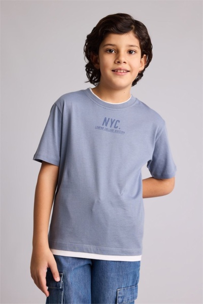 DeFacto Μπλουζάκι για αγόρια G7150A8/GR171 ΓΚΡΙ