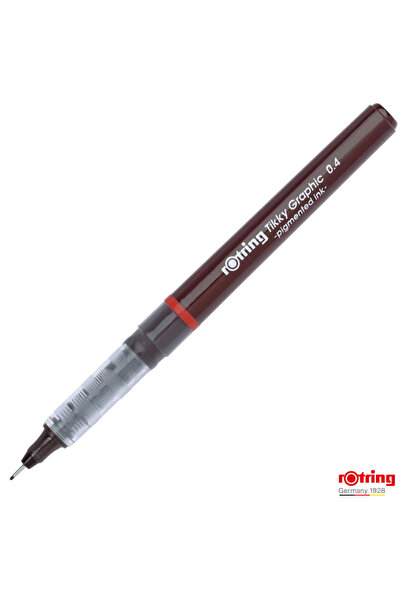 Rotring Liner Graphic with Free Ink Technology 0.4mm Black, for Technical Dra...