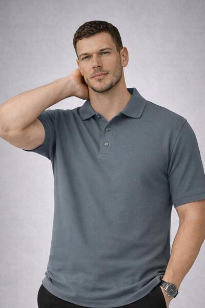 Valiberta Orlando Oversize kroj polo kragna Pike tkanina Osnovni dugmadi opuš...