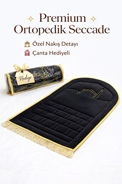 Bripurga Ortopedik Seccade, Süngerli Seccade, Seccade Rahat ve konforlu, çant...