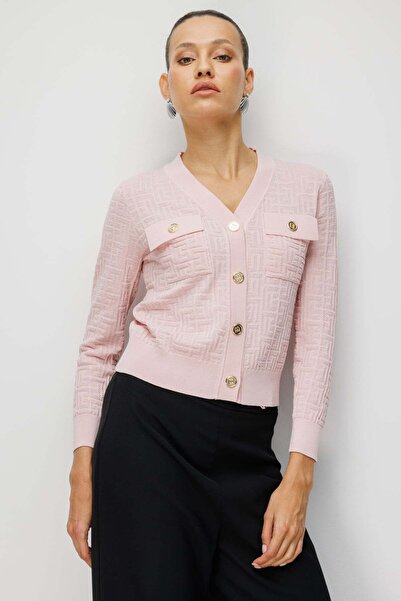 ON Kapak Cepli V Yaka Hırka