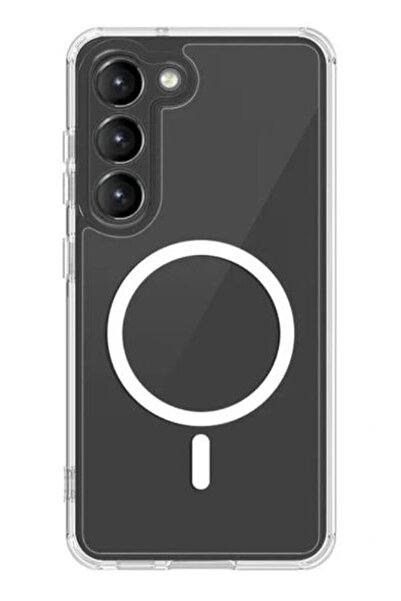 OEM Magnetic Sheer Silicone Case, Camera Protection, for Galaxy S24, Sheer