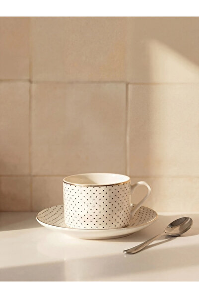 LC Waikiki LCW HOME Karışık Puantiye Desenli Porselen Çay Fincan Takımı 200 Ml