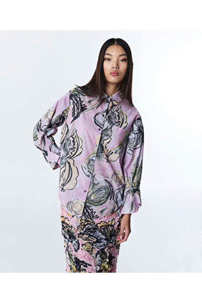 Twist KIRIŞIK EFEKTLİ DESENLİ GÖMLEK