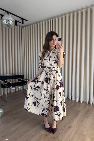 Sue Store Culoare piatră Roșu Claret imprimeu floral Corset cu mâneci tip bal...