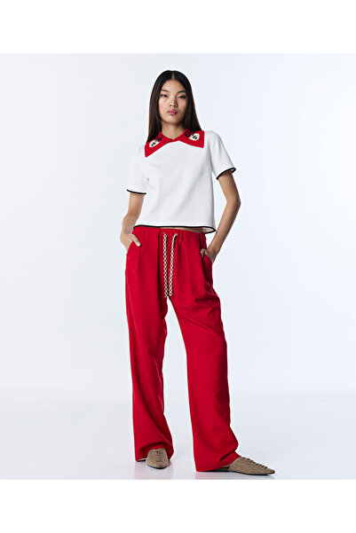 Twist PİLELİ WIDE LEG PANTOLON